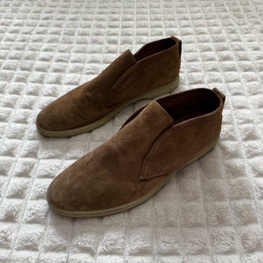 Peter Millar 8.5 Excursionist Chukka Shoes Loafers Brown Suede Leather
